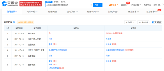 雷軍等退出上海小米金融公司董事，林世偉任法人背后的戰略布局與行業啟示